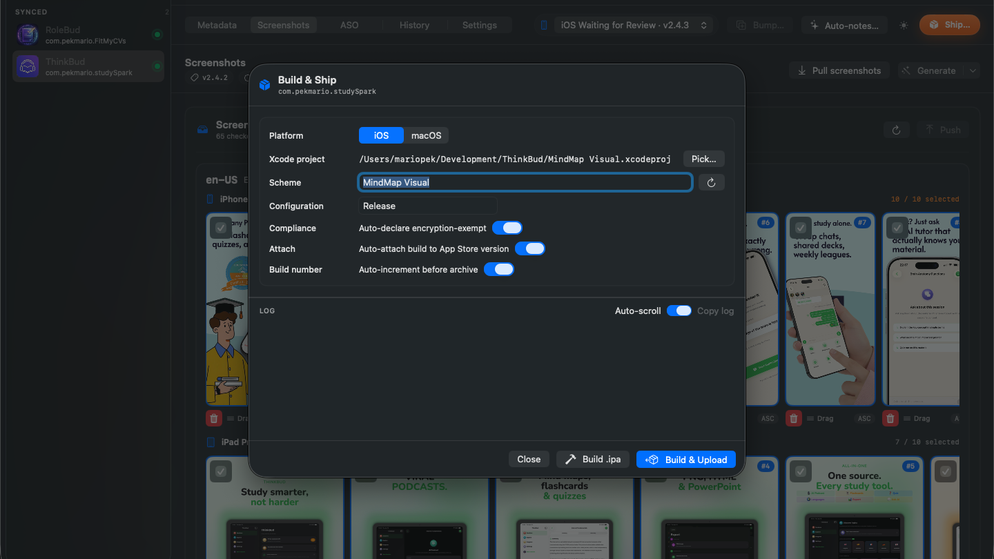 Asomium — Archive, upload, submit — one click.